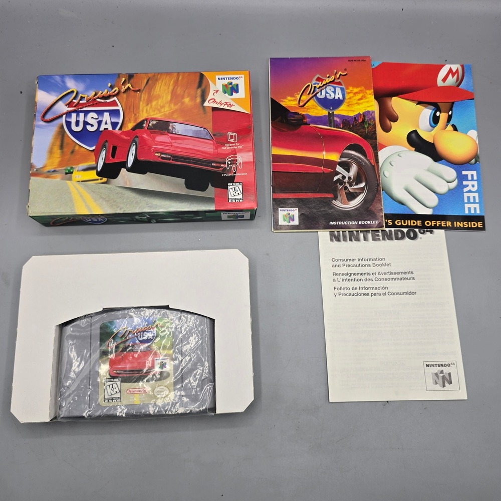 Cruis'n USA Nintendo 64 N64 Game CIB Complete with Box and Manual NUS-NCUE-USA